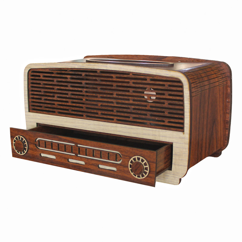 جعبه دستمال کاغذی طرح رادیو کد drk1