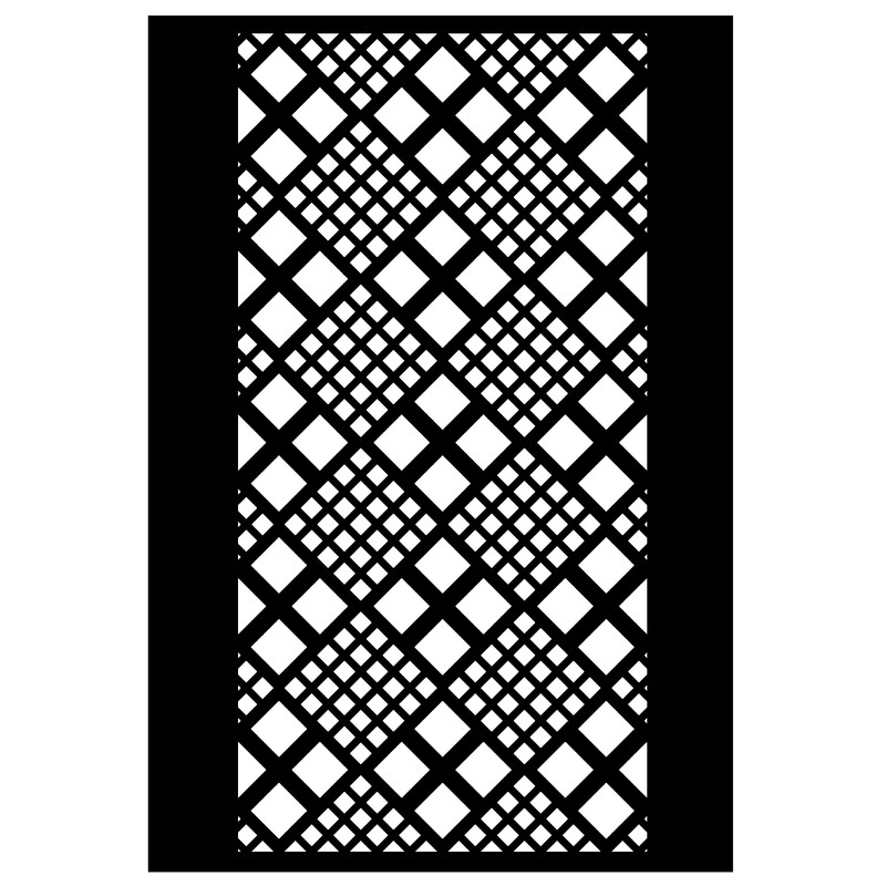 شابلون باتیس آرت طرح مثلث کد 50-93