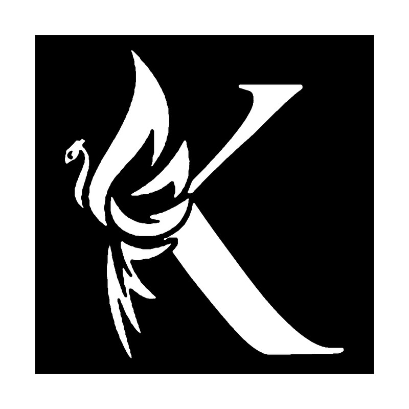 شابلون باتیس آرت طرح حرف K کد 816