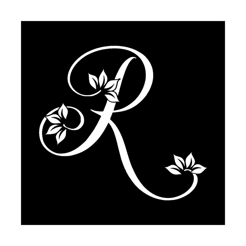 شابلون باتیس آرت طرح R کد 812