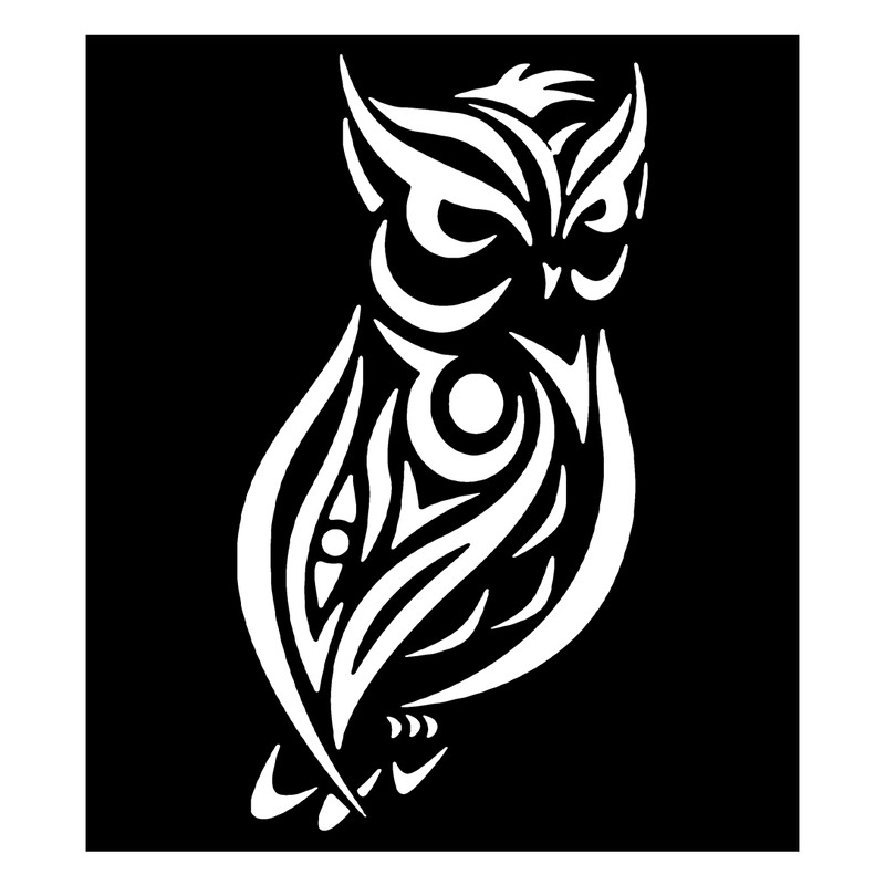 شابلون باتیس آرت طرح جغد کد 50-272