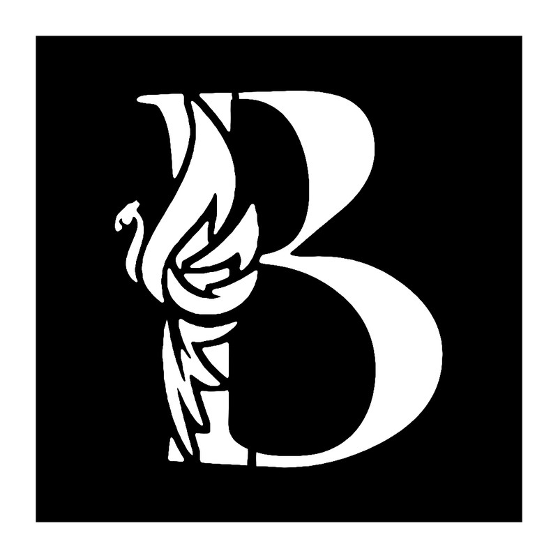 شابلون باتیس آرت طرح حرف B کد 886